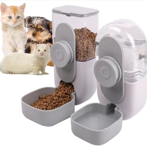 Hanging Pet Feeder & Water Dispenser