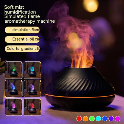 USB Household Small Colorful Flame Aroma Diffuser